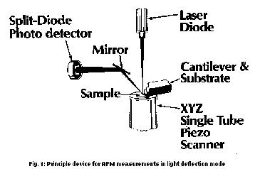 principle of AFM-measurements